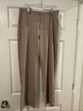 GAP Women's Straight-Leg Trousers in Khaki